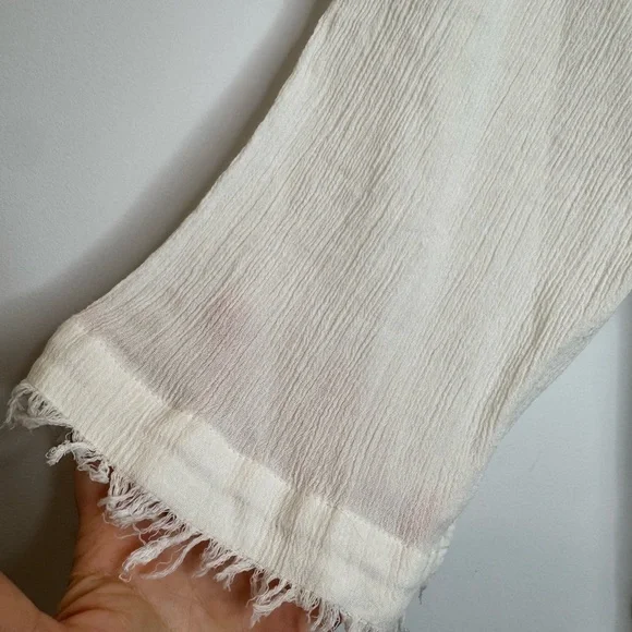 Sanctuary cotton beach fringe hem blouse size small - Picture 4 of 7